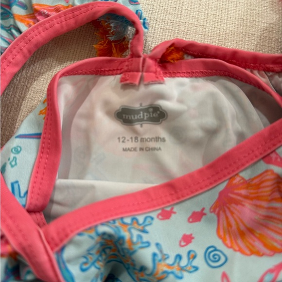 Mud Pie | Toddler Girls Ruffle Swimsuit - Picture 2 of 4